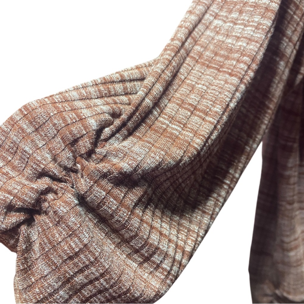 Apt. 9 Women's Brown Crisscross Long Sleeve Top - Picture 5 of 7